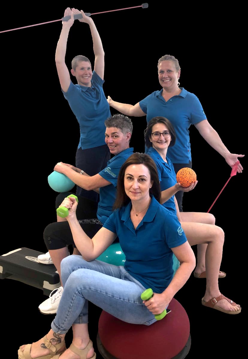Ein Teamfoto der Physiotherapeutinnen